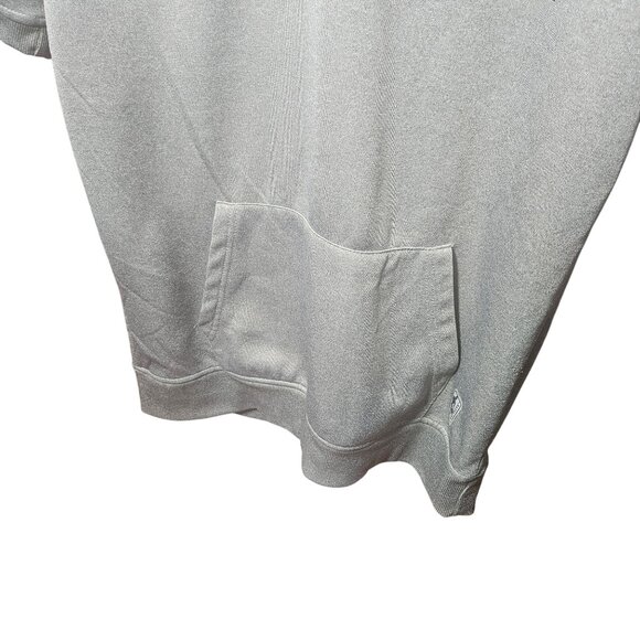 NBA Gray Short-Sleeve Hoodie Sweatshirt With Front Pocket For Men - Picture 3 of 8